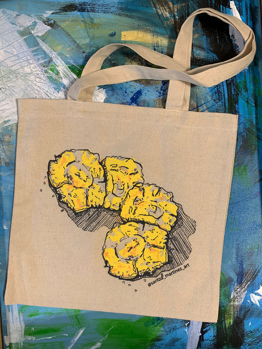 Tote Bags- (color natural) "Tostones para llevar"