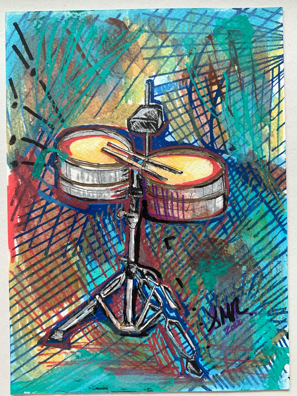 Original- Timbales (enmarcado)