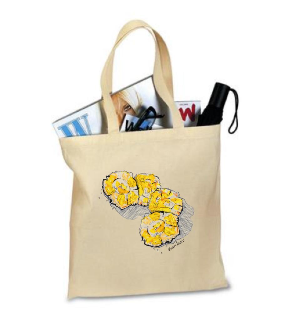 Tote Bags- (color natural) "Tostones para llevar"