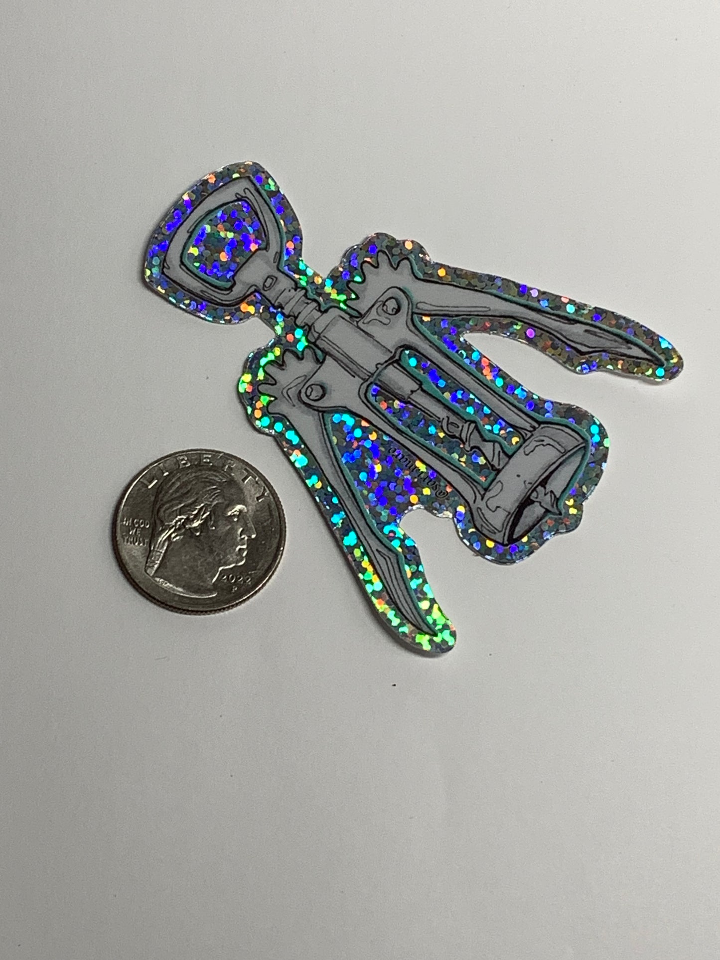 Stickers- Glitter Wine Opener