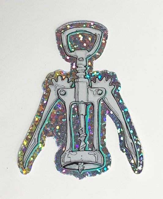 Stickers- Glitter Wine Opener